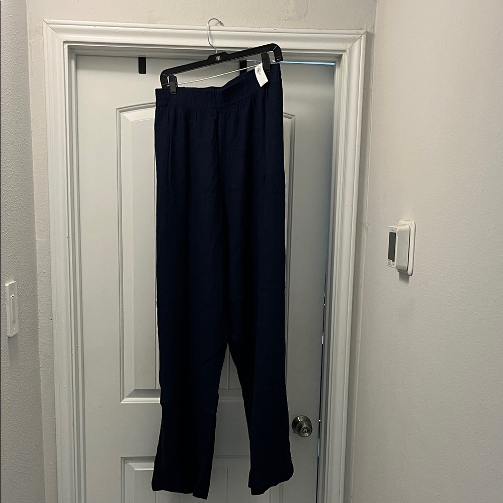 Old Navy Women's Wide Leg Pants - Navy Blue XXL Tall